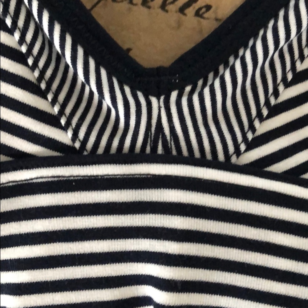 Madewell Kerri Longline Bralette in Stripe Mix - Picture 3 of 4